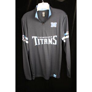 NFL Tennessee Titans Jersey Long Sleeve Quarter Zip Shirt Size Small